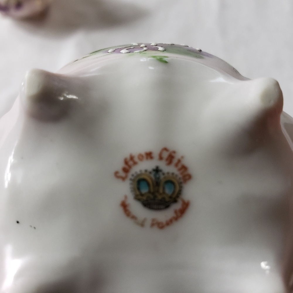 Vintage Lefton China Handpainted Creamer Set - Picture 6 of 6